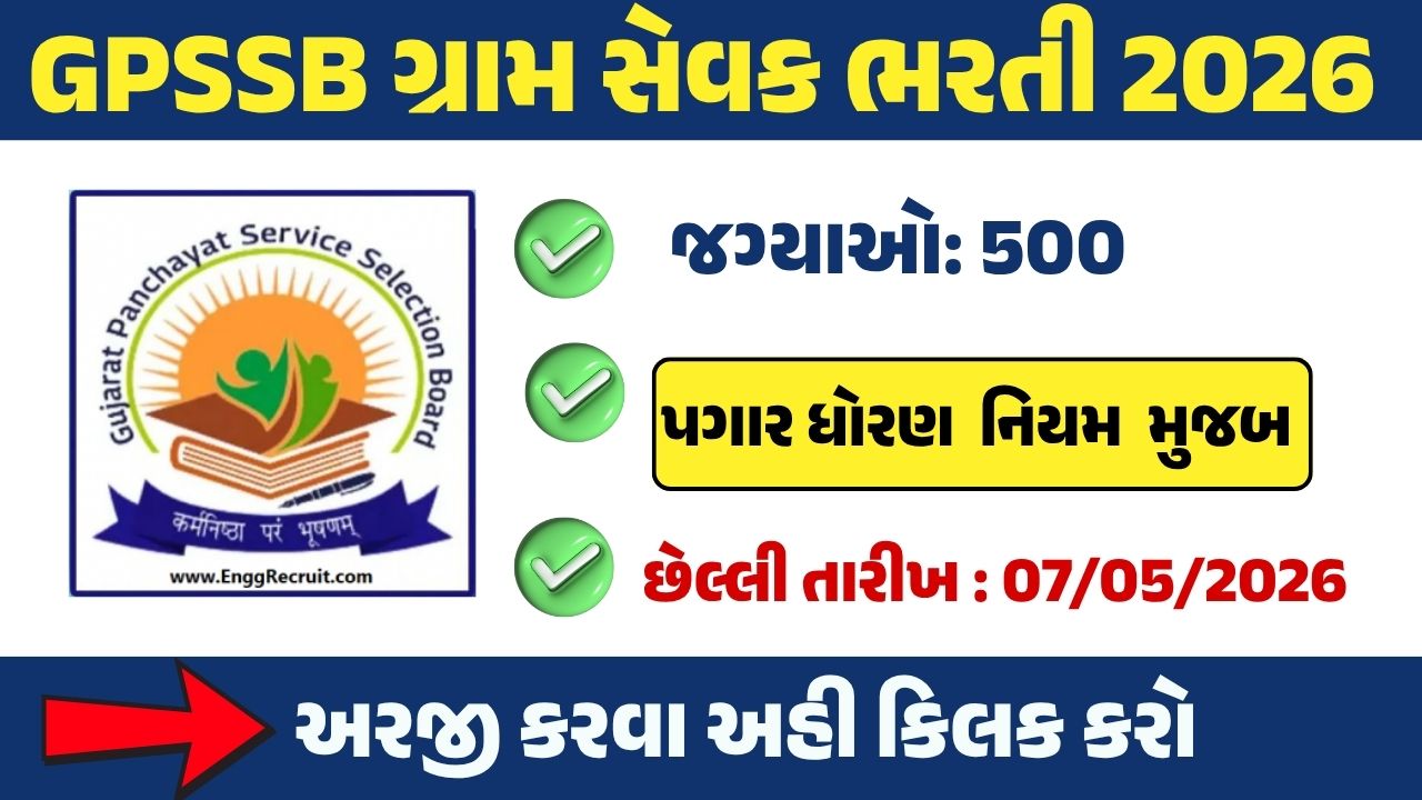 GPSSB Gram Sevak Bharti 2026