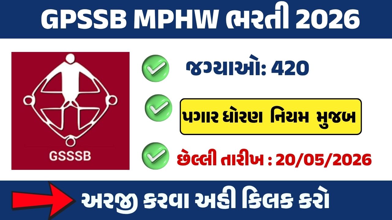 GPSSB MPHW Recruitment 2026